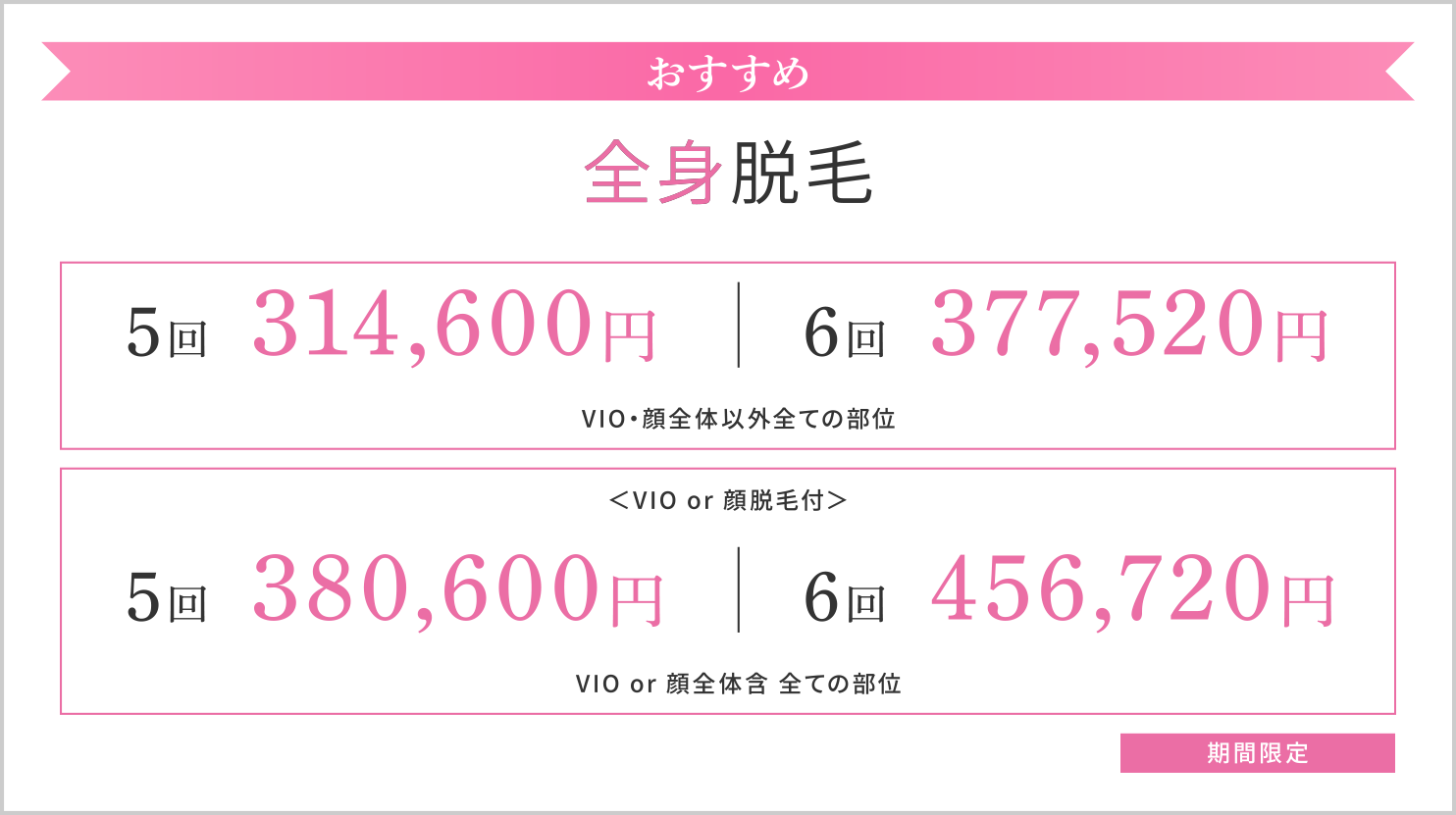 医療レーザー脱毛キャンペーン 大阪梅田茶屋町 茶屋町皮フ科クリニック